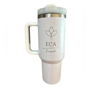 ECA Ecoventa White Drink Tumbler NEW with Original Box Straw & Cleaning Brush